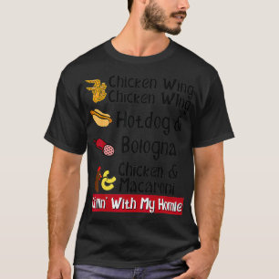 Camiseta Canción Bologna de la canción de la ave de pollo W