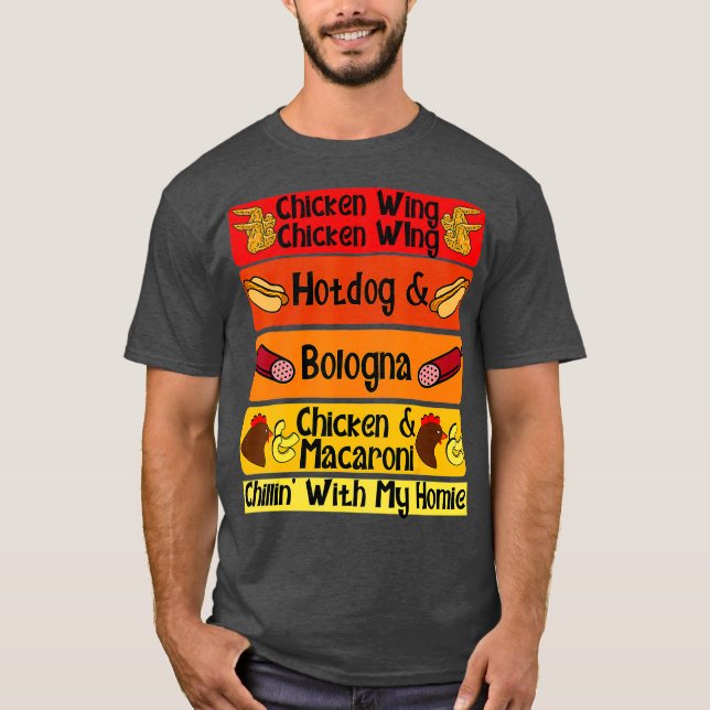 Camiseta Canción Bologna de la canción de la ave de pollo W (Anverso)