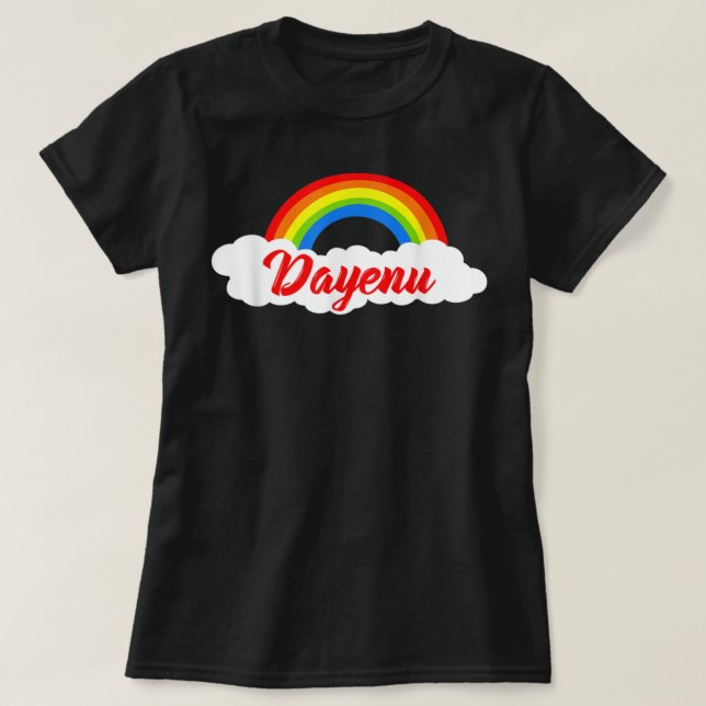 Camiseta Canción Dayenu Passover - Cena divertida pesach Se (Diseño del anverso)