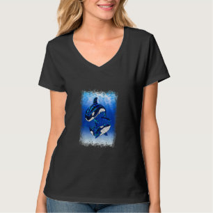 Camiseta Canción de animales oceánicos de ballenas orcas tr