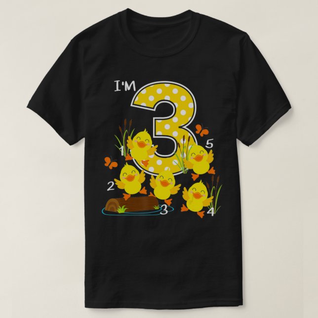 Camiseta Canción de guardería infantil de Five Little Ducks (Diseño del anverso)