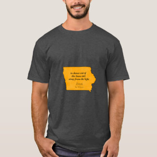 Camiseta canción de iowa dar williams
