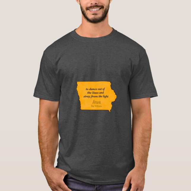 Camiseta canción de iowa dar williams (Anverso)