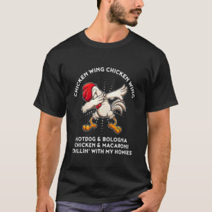 Camiseta Canción de la Letra del Alón de Pollo Hot Dog Salc