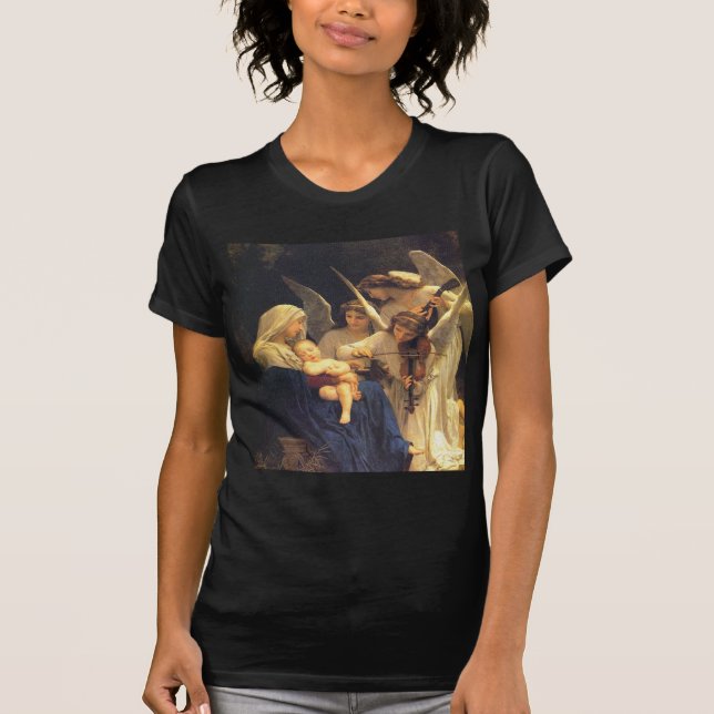 Camiseta Canción de los ángeles, William-Adolphe Bouguereau (Anverso)