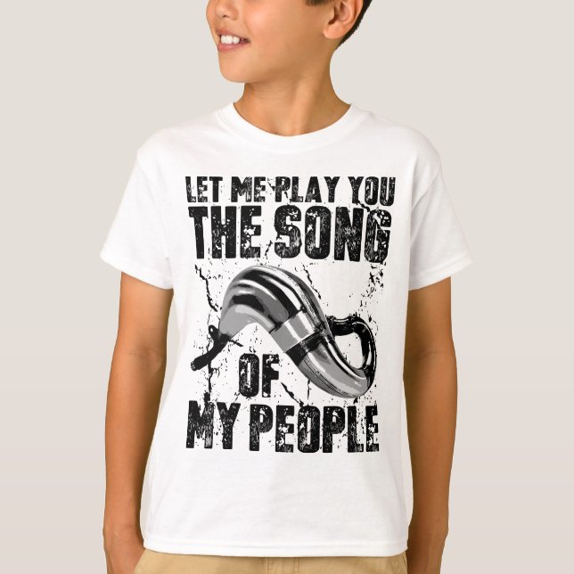 Camiseta Canción de mi gente 2 rompe pista de motocross (Anverso)