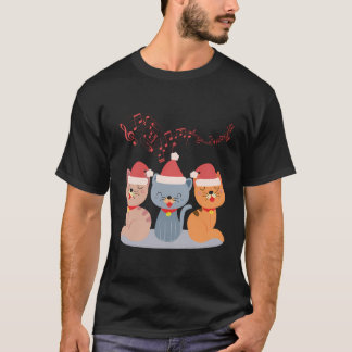 Camiseta Canción de Navidades canto de gatos