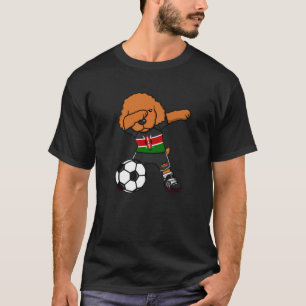 Camiseta Canción de perro caniche keniano hinchas de fútbol