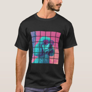Camiseta Canción de perro canino Synthwave Vibe Gráfica Grá