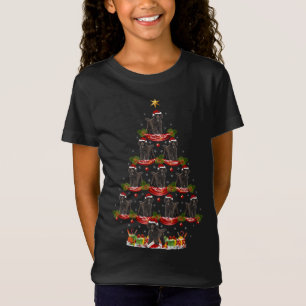 Camiseta Canción de perro de carabina de Navidad árbol de l