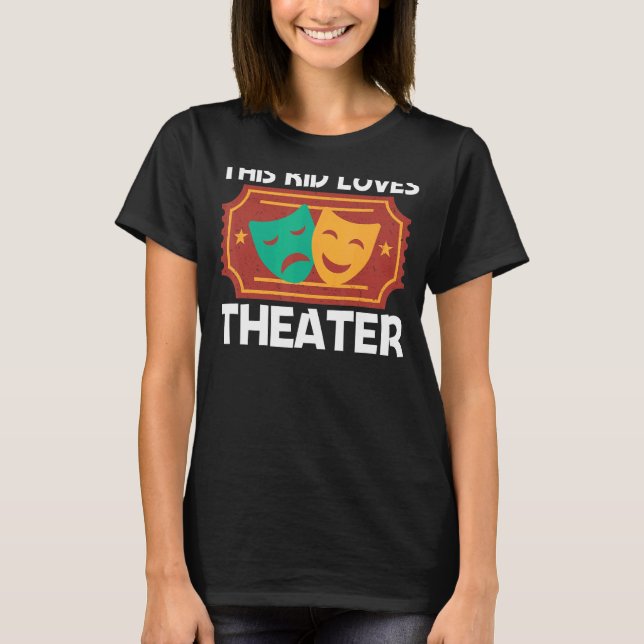 Camiseta Canción de teatro musical para niños (Anverso)