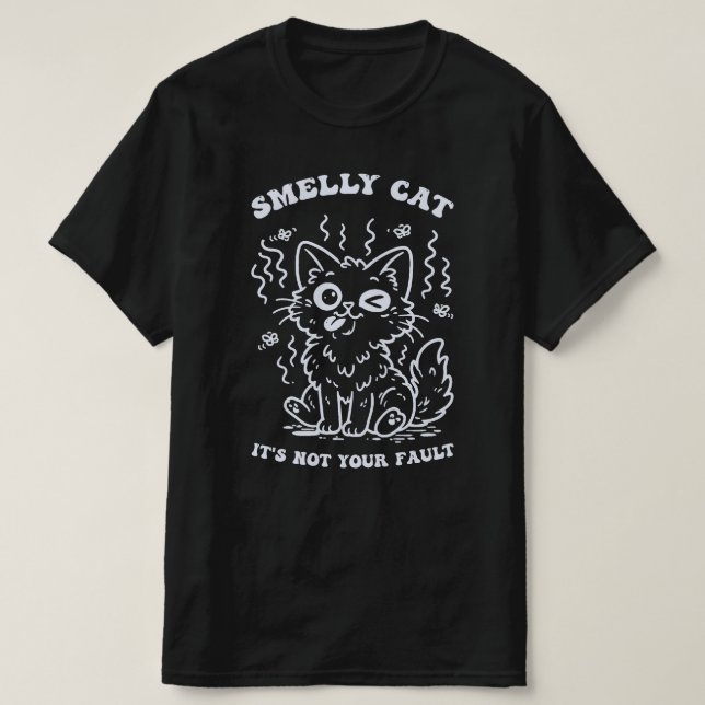 Camiseta Canción icónica de gato maloliente (Diseño del anverso)