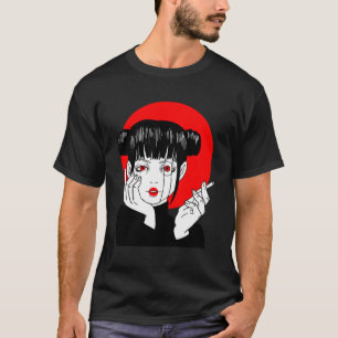 Camiseta Canción japonesa de tabaco Anime Geisha Manga Nipp