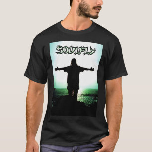 Camiseta Canción metalizado de la ranura de la mosca de las