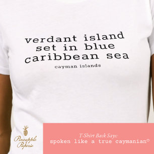 Camiseta Canción nacional de las Islas Caimán personalizada