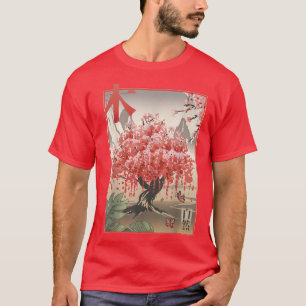 Camiseta Canción rosa del cerezo sakura japonés florece