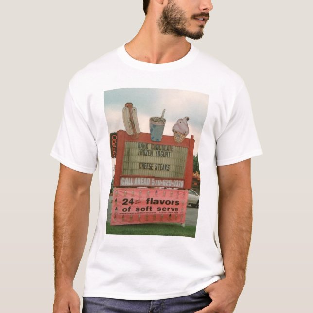 Camiseta Canciones de amor Base de helado (Anverso)