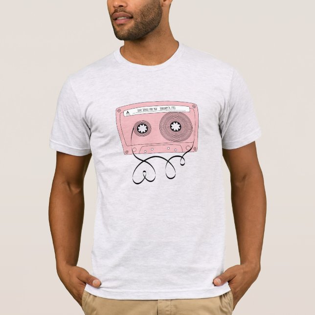 Camiseta Canciones de amor para cinta cassette de You-Retro (Anverso)
