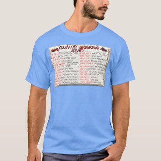 Camiseta Canciones de consumo de país Cinta mixta de casset