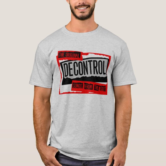 Camiseta Canciones de la supresión del control del rojo de (Anverso)