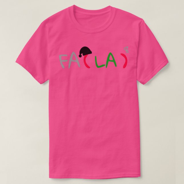 Camiseta Canciones de Math Fa La Fa La Navidades (Diseño del anverso)