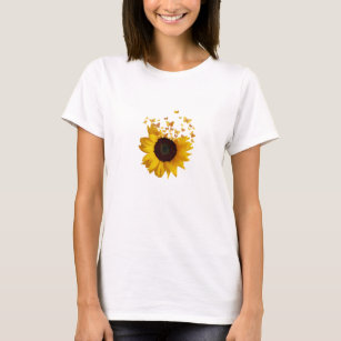 Camisetas Girasol Y Mariposa 