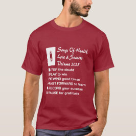 Camiseta Canciones De Salud, Amor Y Éxito 2025