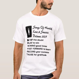 Camiseta Canciones De Salud, Amor Y Éxito 2025