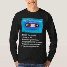 Camiseta Canciones de salud, amor y éxito 2025 manga larga