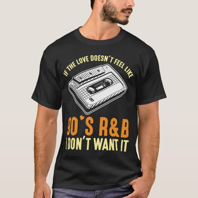 Camiseta Canciones del 90s R&B Music Cassette 90s Canciones (Anverso)