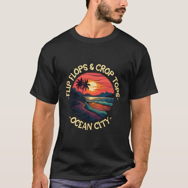 Camiseta Canciones divertidas de playa de Ocean City (Anverso)