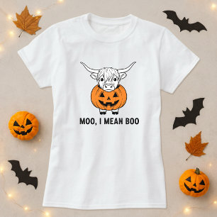 Camiseta Canciones divertidas Tee de Halloween; Pun de vaca