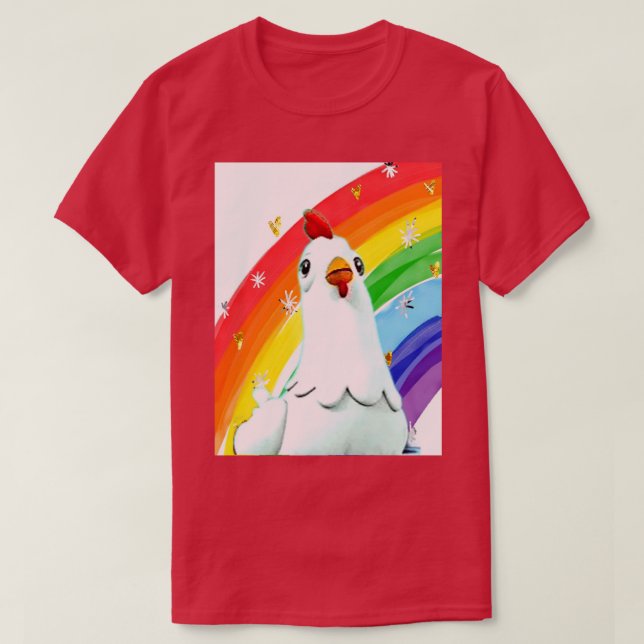 Camiseta Canciones para niños de Chickaletta Chicken Rainbo (Diseño del anverso)