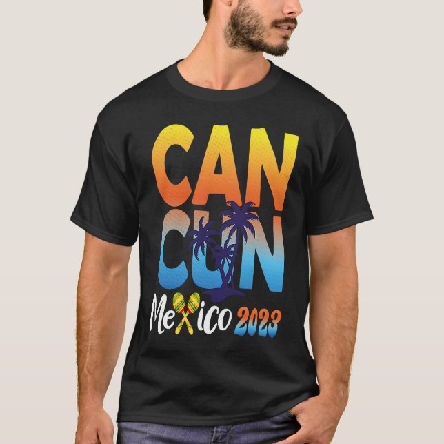 Camiseta Cancun 2023 México Pareja Familiar Coincidencia H (Anverso)