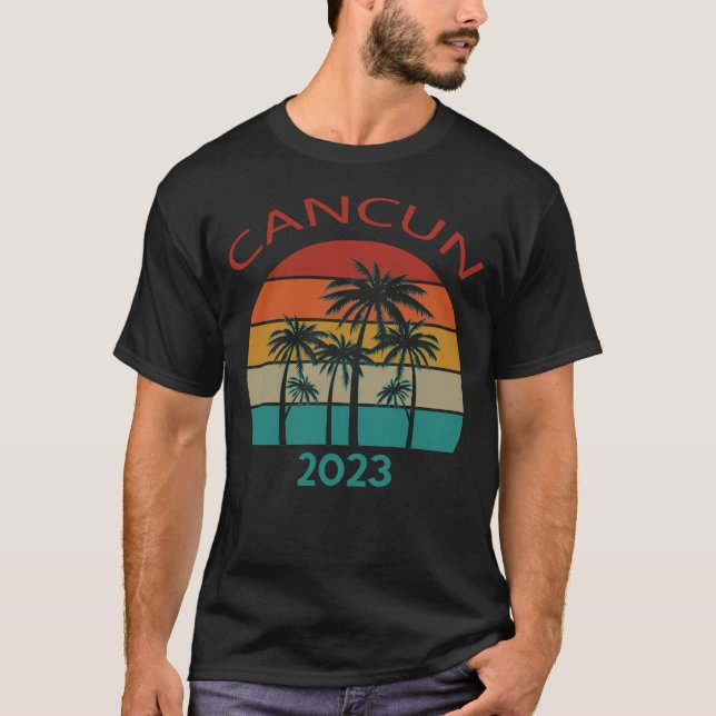 Camiseta Cancun 2023 Mexico Summer Family Couple Matching H (Anverso)