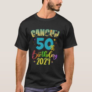 Camiseta Cancun Chica de cumpleaños 50th Birthday Crew 2024