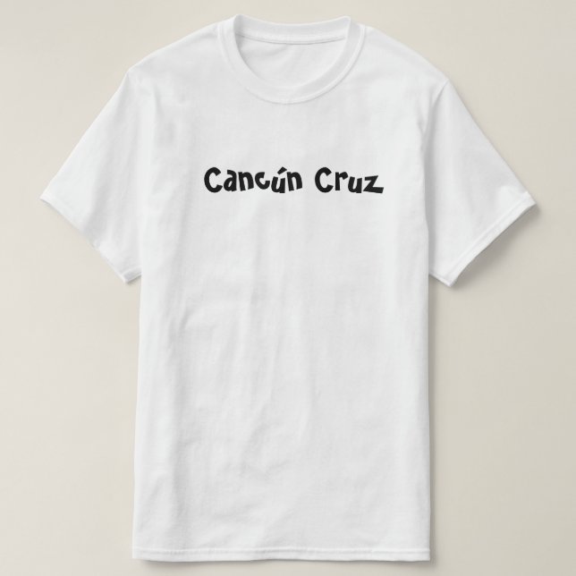 Camiseta Cancún Cruz (Diseño del anverso)