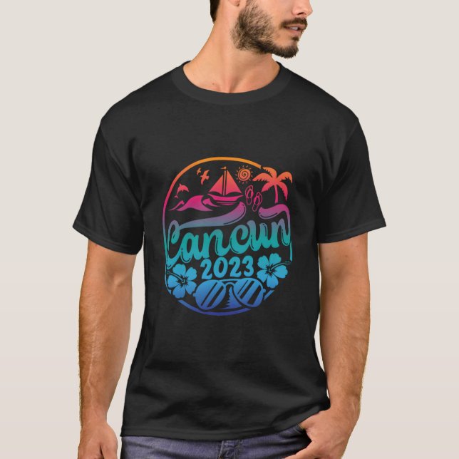 Camiseta Cancun Family Vacation Beach Matching Group 2023 (Anverso)