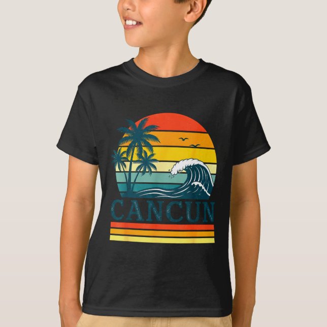Camiseta Cancun Holiday Christmas Trip Vacation Matching  (Anverso)