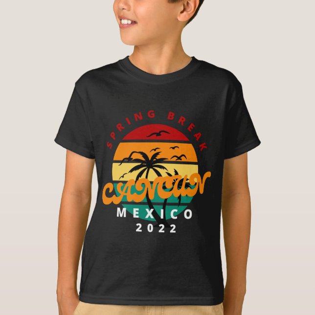 Camiseta Cancun México 2022 Salto de Primavera Familia va (Anverso)