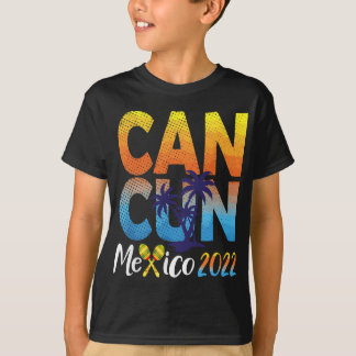 Camiseta Cancun México 2022 Souvenir Matching Family Vacati