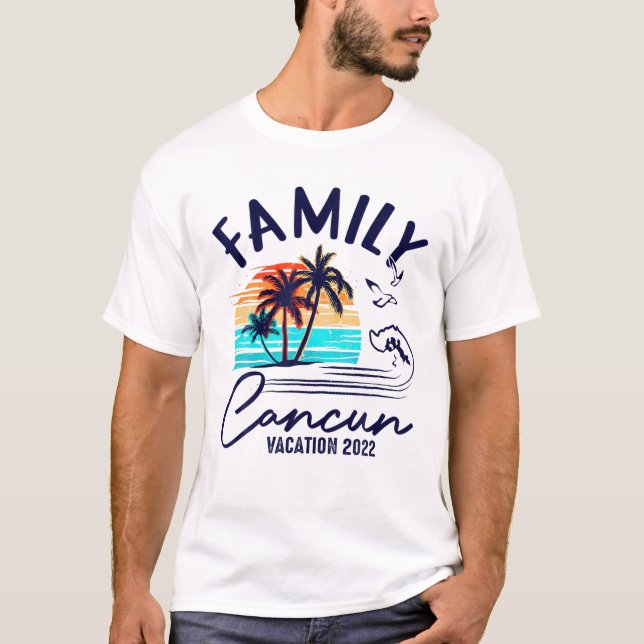 Camiseta CANCUN MEXICO 2022 Vacation Beach Matching Family (Anverso)