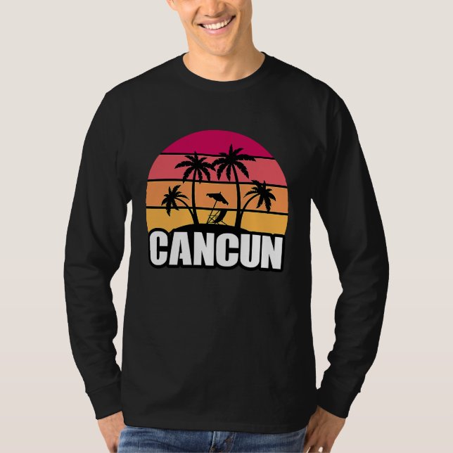 Camiseta Cancun Mexico Cancun Travel Vacation Souvenir (Anverso)