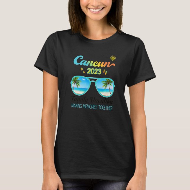 Camiseta Cancun Mexico Family Trip 2023 Outfit Premium_3 (Anverso)