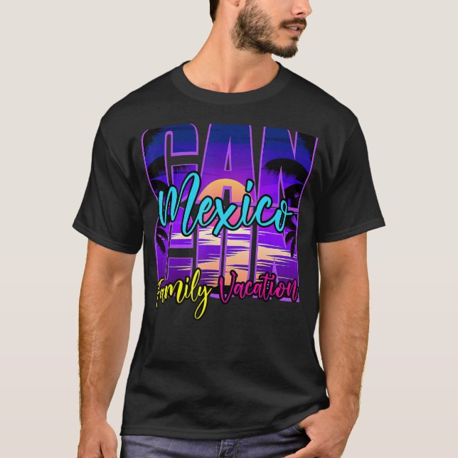 Camiseta Cancun Mexico Outfit Family Vacation Souvenir Sum (Anverso)