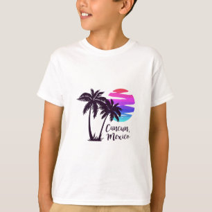 Camiseta Cancún México Playa Vacaciones de Verano Palmeras