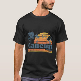 Camiseta Cancun México Playa Verano Vacaciones Sun Vintage