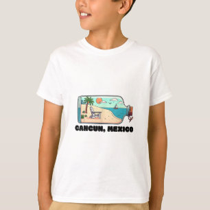 Camiseta Cancun México Recuerdo Familia Coincidente Vacació