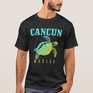 Camiseta Cancun Mexico Sea Turtle Beach Scuba Diving Diver 