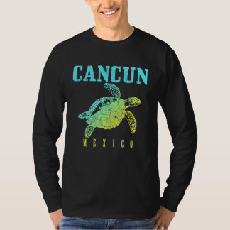 Camiseta Cancun Mexico Sea Turtle Beach Scuba Diving Diver 